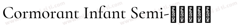 Cormorant Infant Semi字体转换